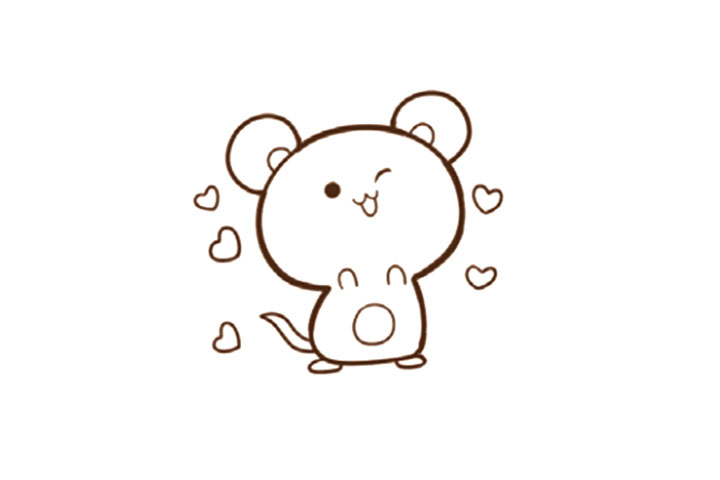 步骤4：添加尾巴和一些装饰物。