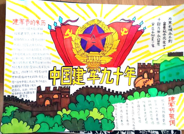 建军95周年手抄报简单又漂亮-图4