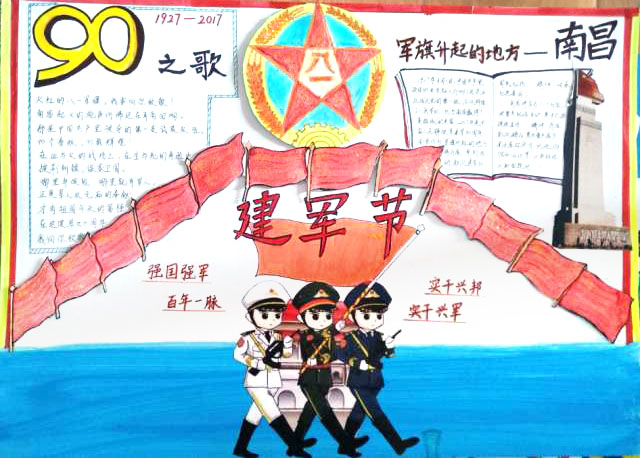 建军95周年手抄报简单又漂亮-图6