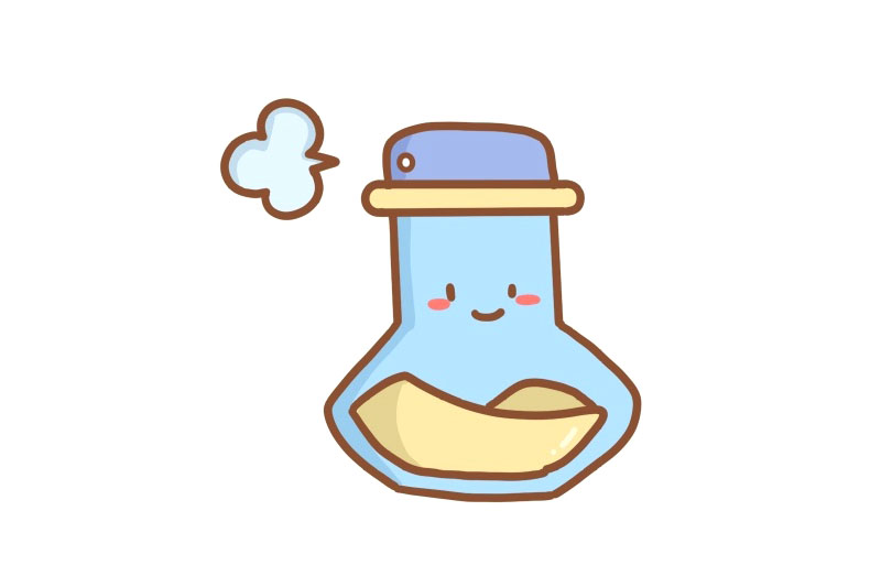 萌萌的女神节素材 香水简笔画