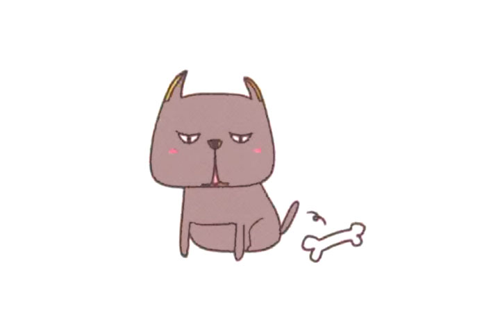 简单小狗简笔画 卡斯罗怎么画