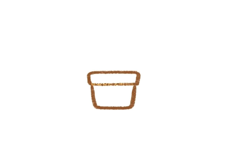 一盆仙人掌怎么画-图1