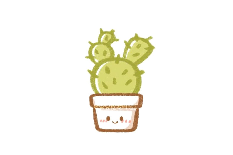 一盆仙人掌怎么画