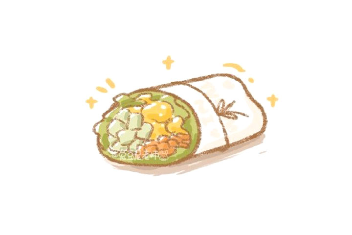 蔬菜卷简笔画画法步骤