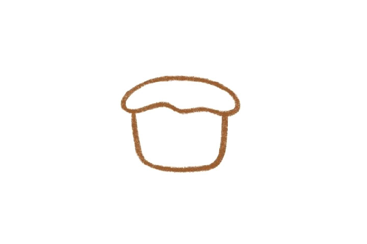 美味草莓蛋糕简笔画画法步骤-图1