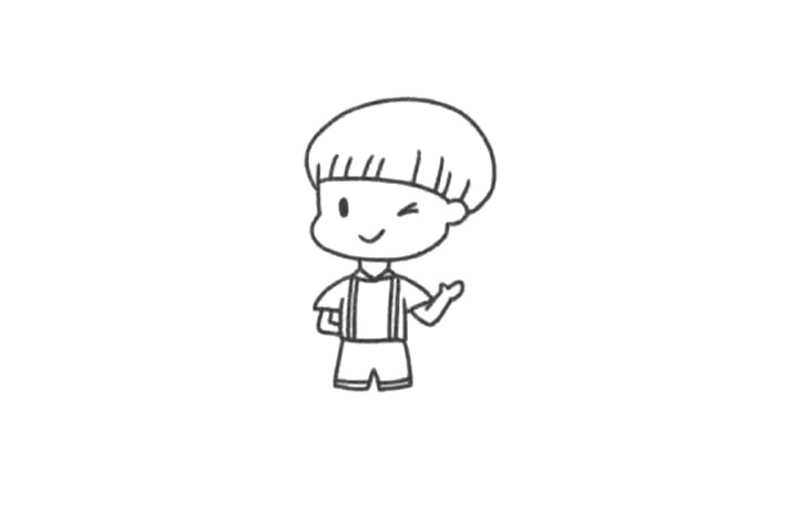 锅盖头萌娃怎么画-图3