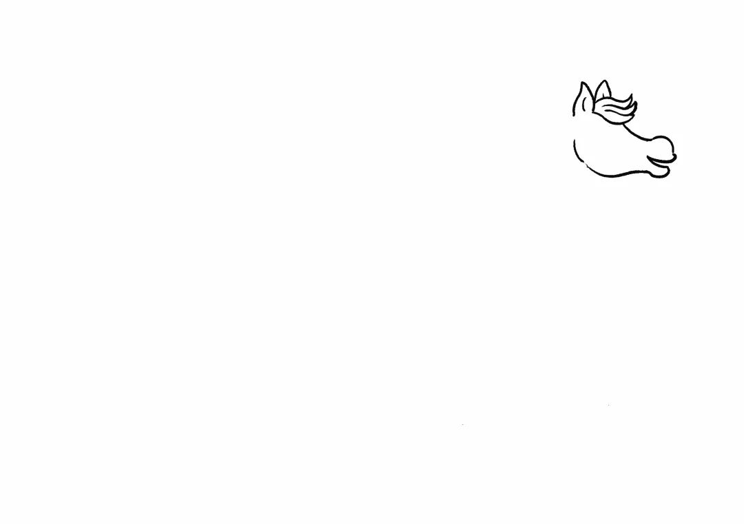 神话故事简笔画 奇幻生物天马怎么画-图1