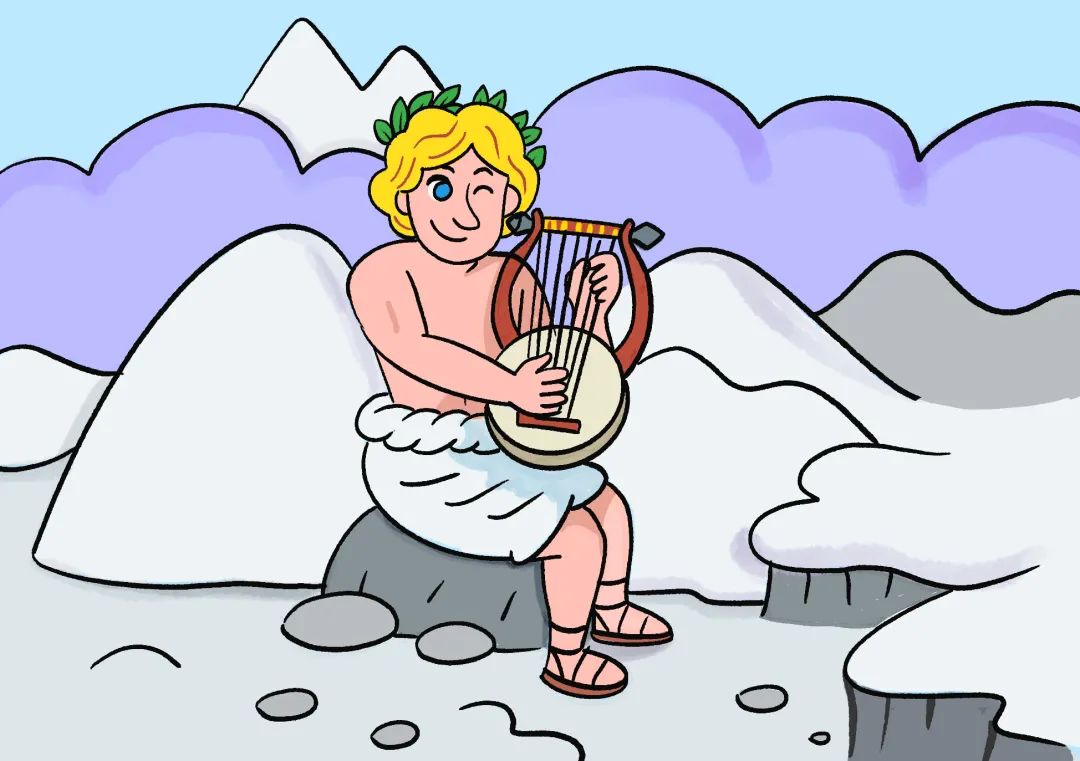 神话故事简笔画 预言之神阿波罗怎么画