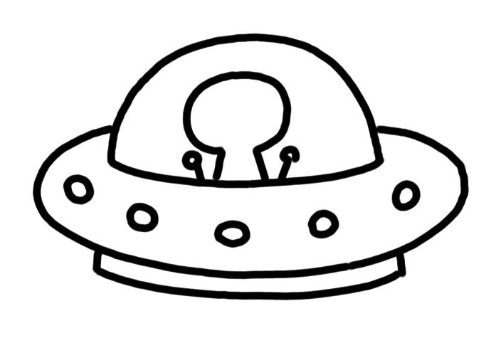 外星飞碟怎么画-图3