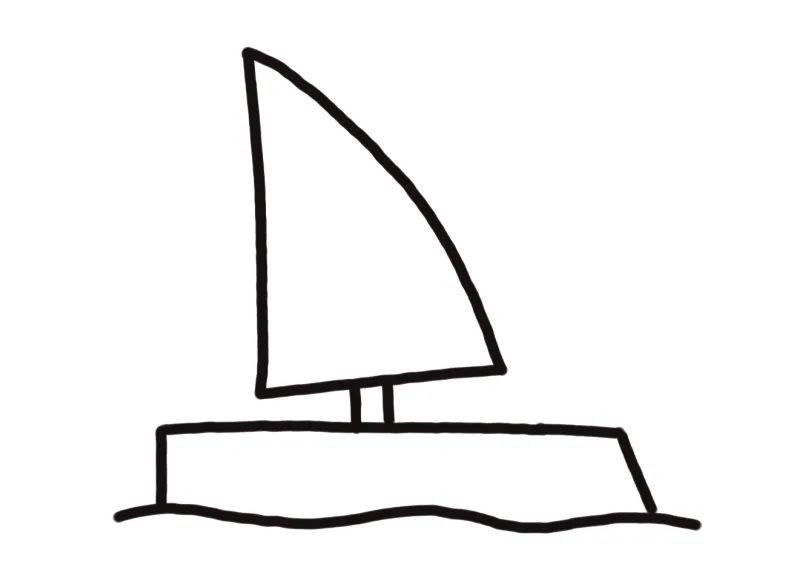 超简单帆船怎么画-图2