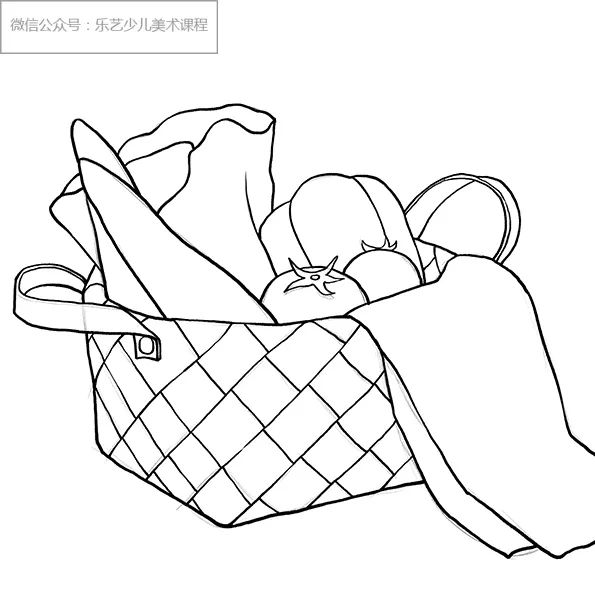 步骤2：然后，我们用勾线笔对草图进行勾线。