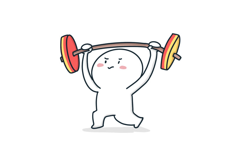 简单的奥运简笔画 举重