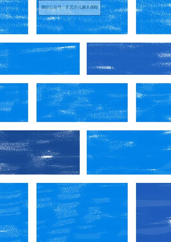 步骤3：接着我们用油画棒配合透明胶带  画出墙壁的效果。