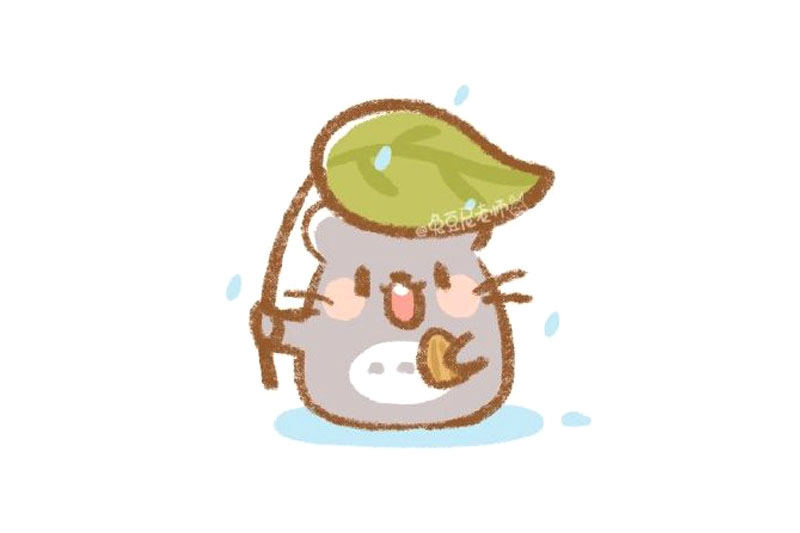 简单可爱小龙猫怎么画