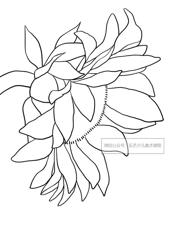 步骤2：然后，我们用勾线笔对完成的草图进行勾线。