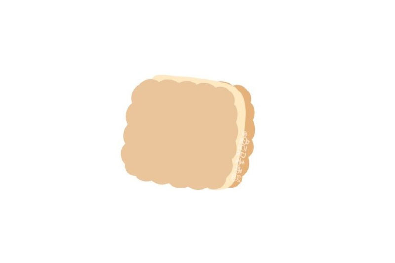 奶油小饼干怎么画-图3