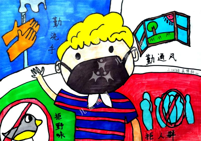 抗击疫情绘画作品