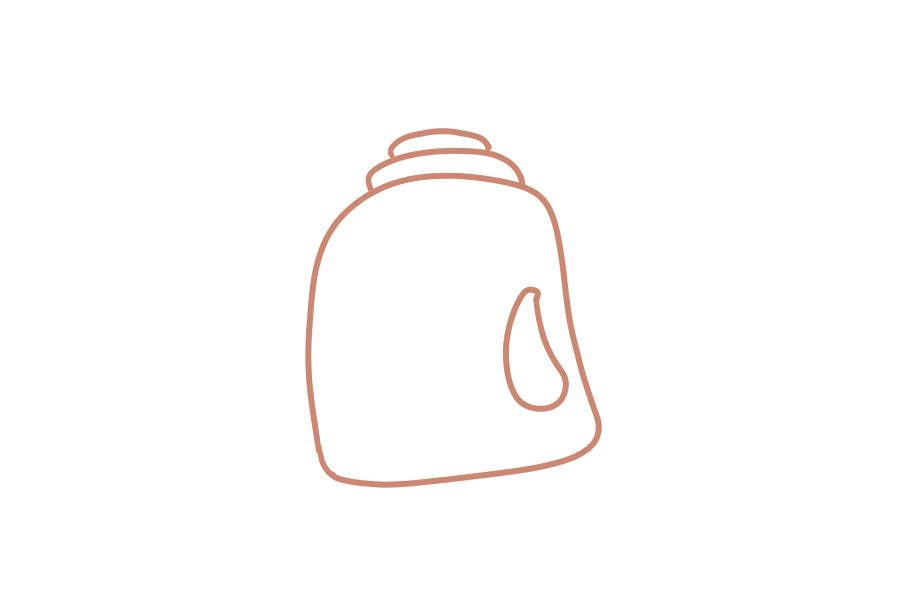 医疗抗疫简笔画 怎么画消毒洗手液-图3