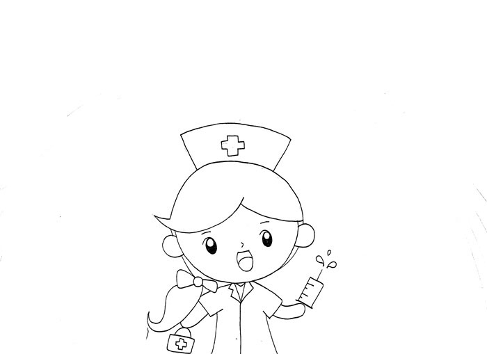 五年级手抄报—最美护士-图1