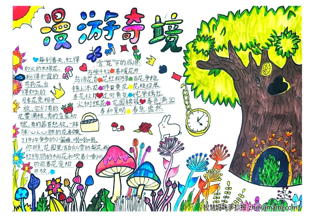 漫游奇境主题手抄报绘画一等奖（11张）-图3
