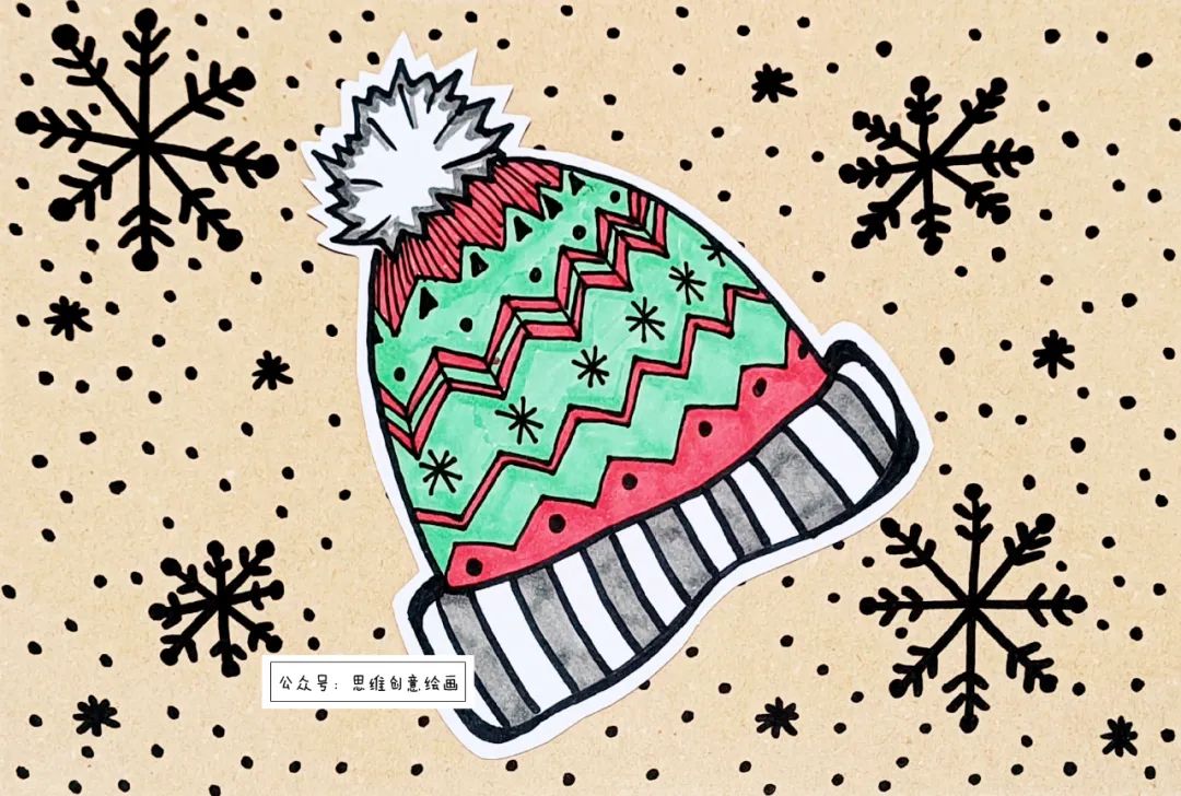 步骤3：把帽子上好颜色