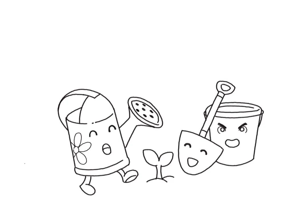 简单植树主题手抄报画法步骤-图3