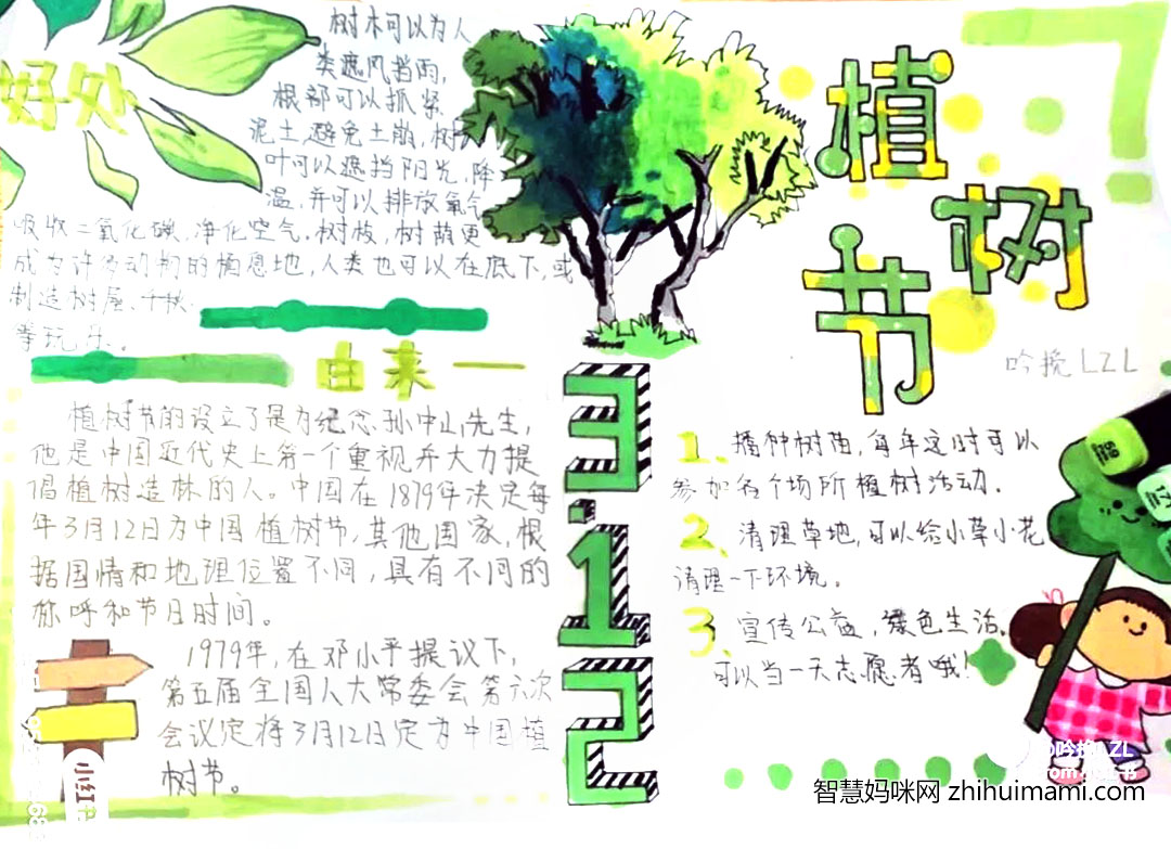 4张关于植树节的手抄报图片-图2