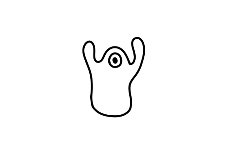 外星人简笔画 恐怖怪兽怎么画-图2