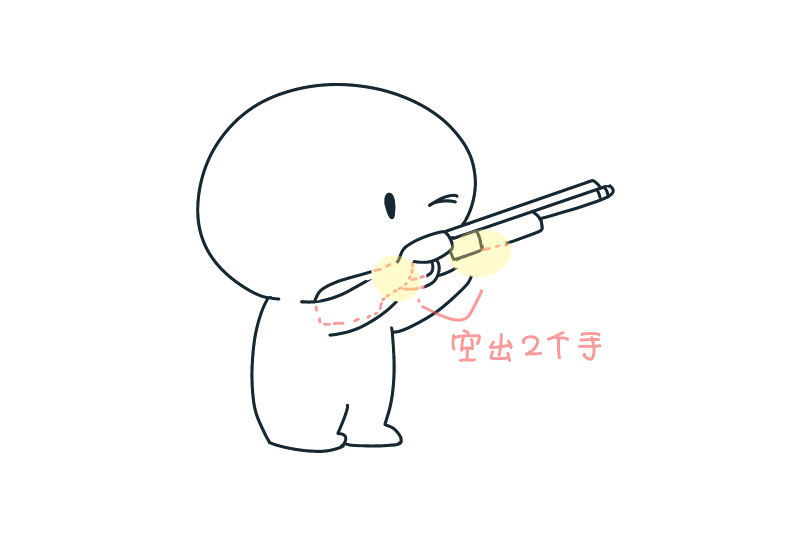 简单奥运简笔画 射击-图2