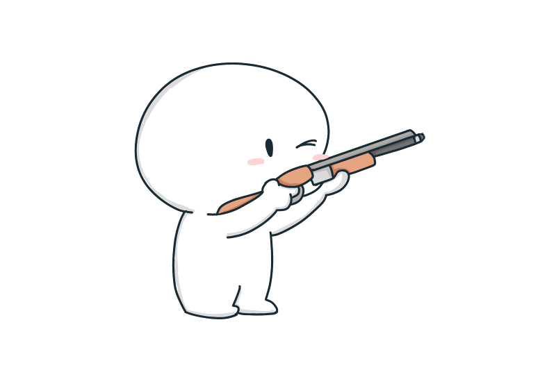 简单奥运简笔画 射击