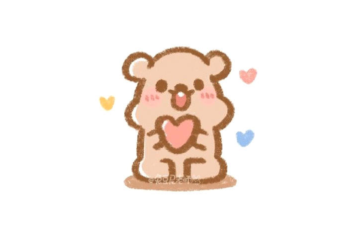 爱心小熊玩具怎么画