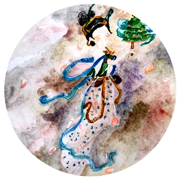 古仙女儿童绘画