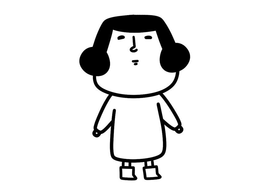 步骤4：加上小脚丫子。