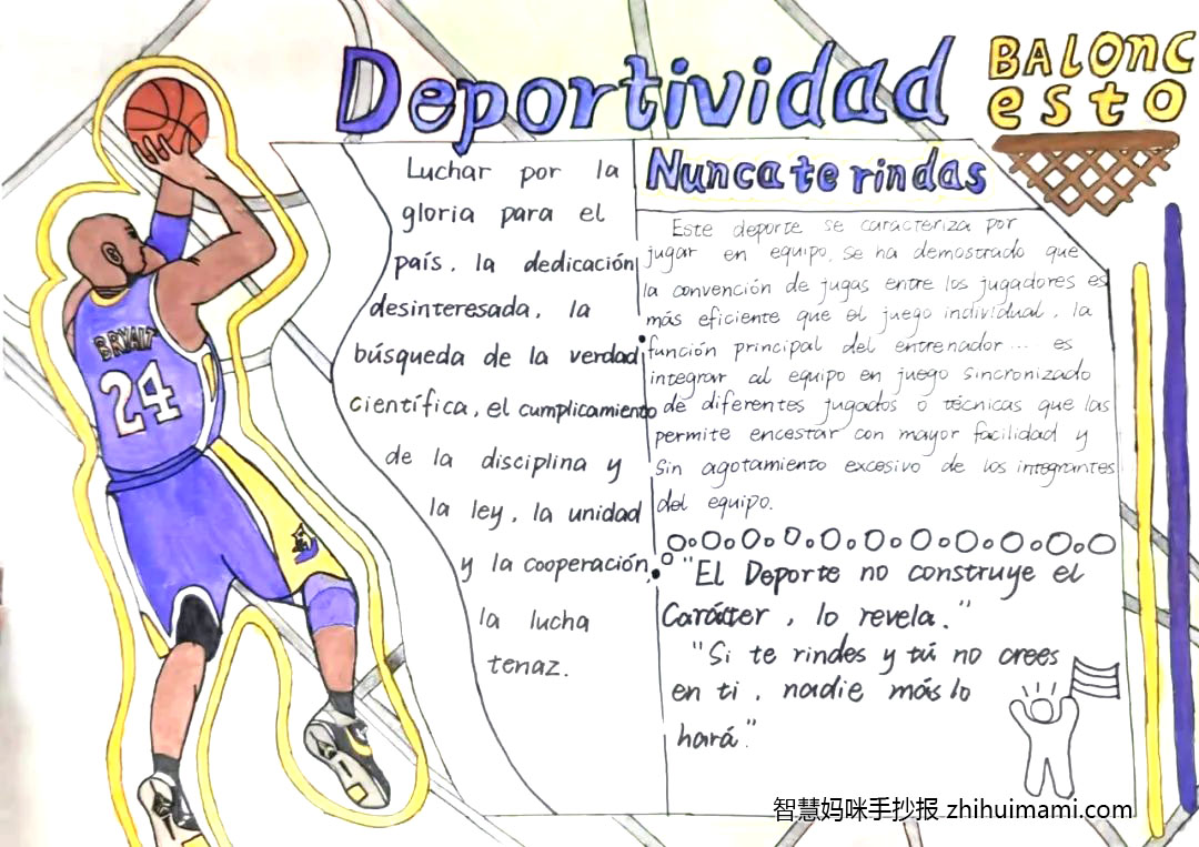 8张关于体育运动的英语手抄报图片-图2