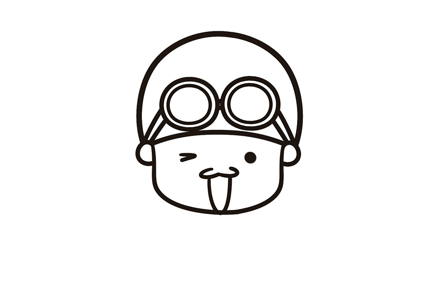 步骤3：添加可爱的表情。