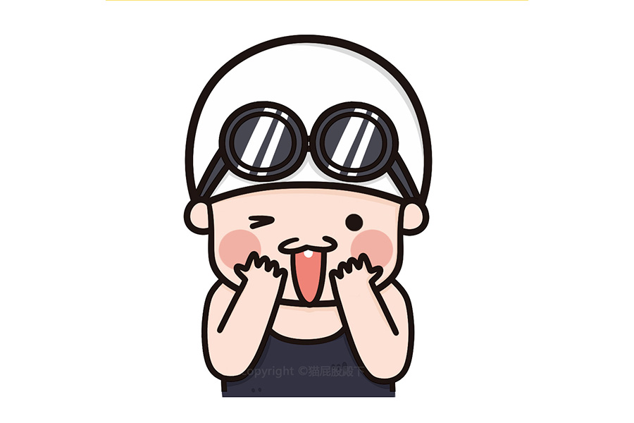 游泳运动员怎么画