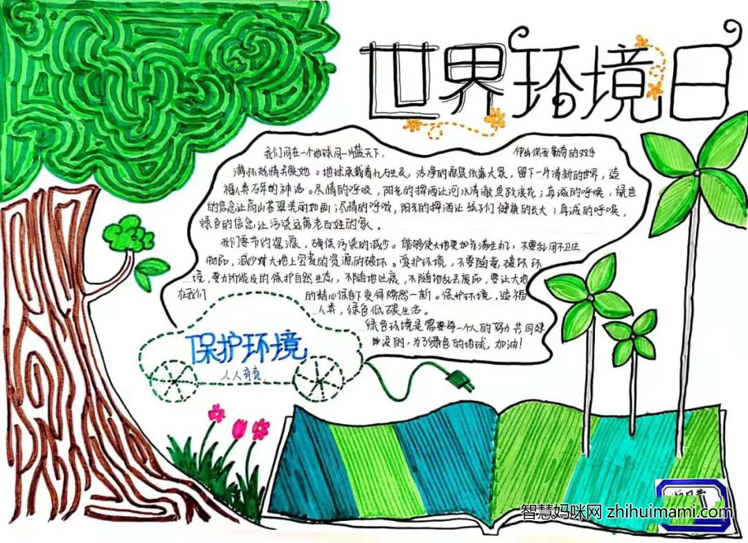 2022年世界环境日主题手抄报（6张）-图4