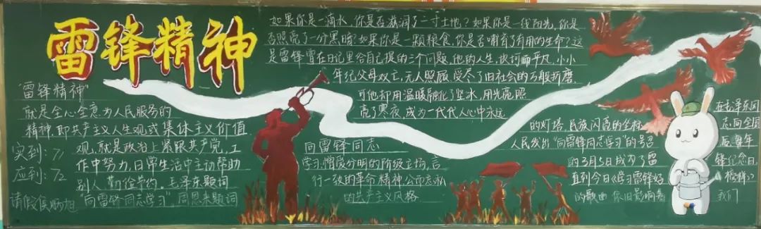 学雷锋树新风校园黑板报一等奖（17张）-图2