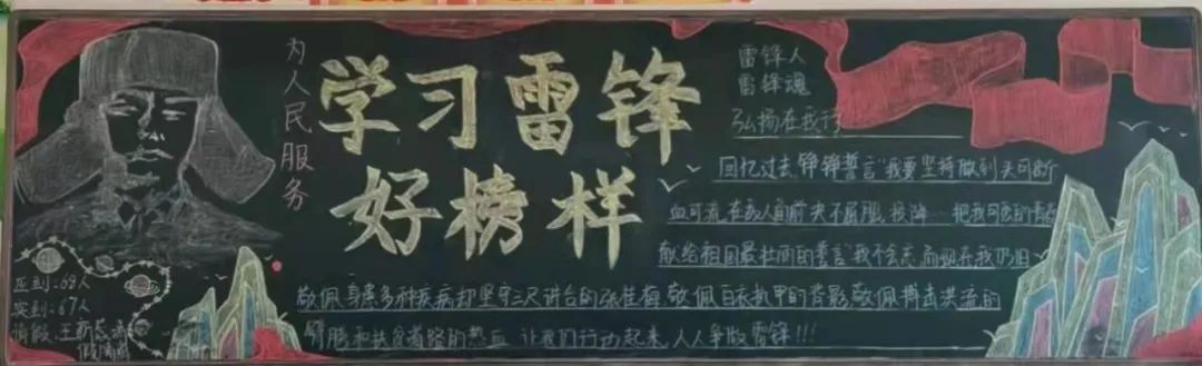 学雷锋树新风校园黑板报一等奖（17张）-图9