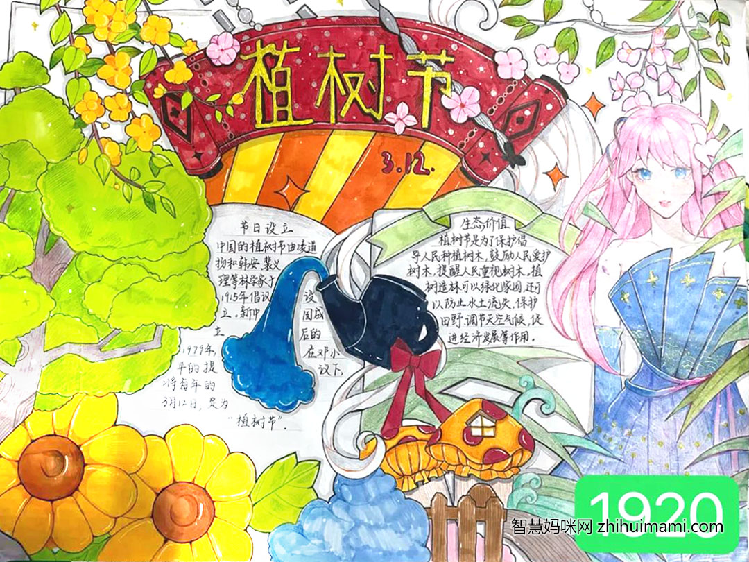 3.12植树节手抄报绘画一等奖（6张）-图2