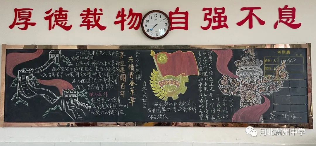 “建团百年，铸就辉煌”主题黑板报-图2