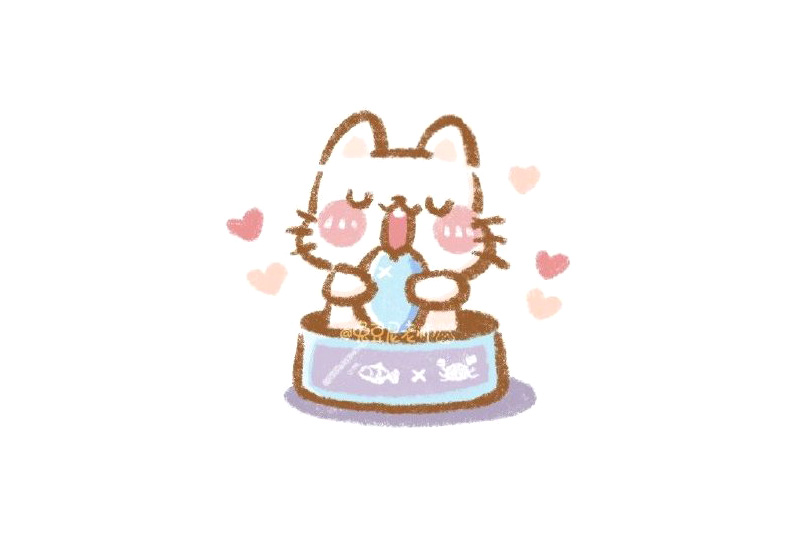 馋嘴小猫咪简笔画画法图解