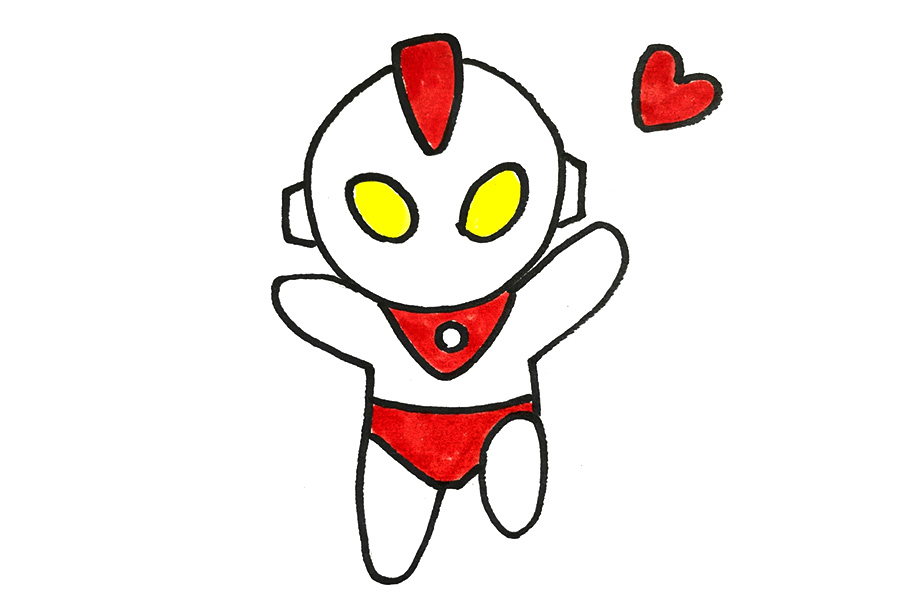 简单的奥特曼怎么画