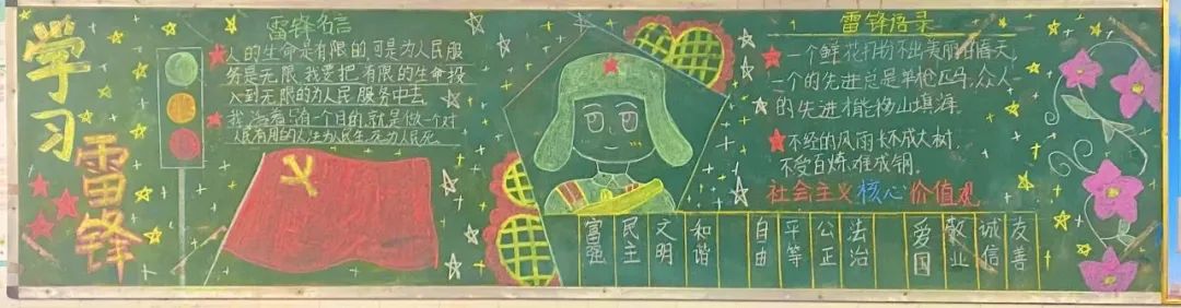 8张漂亮的学雷锋黑板报-图7
