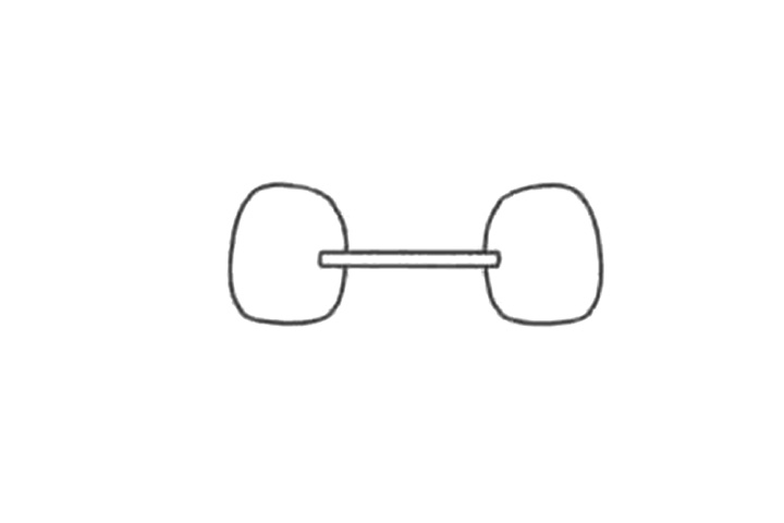 体育器材简笔画 杠铃怎么画-图1
