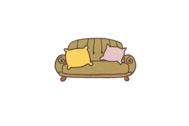 家具简笔画 沙发怎么画