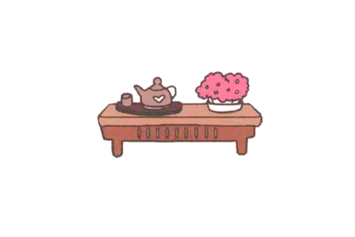 家具简笔画 茶几怎么画