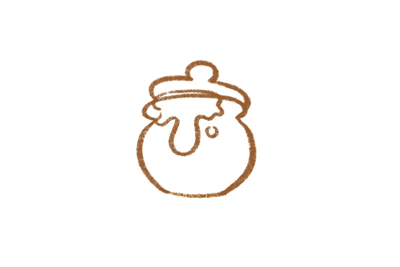 如何画小熊喜欢的蜂蜜罐-图2