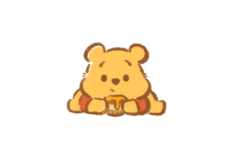 拿到蜂蜜的可爱小熊怎么画-图3