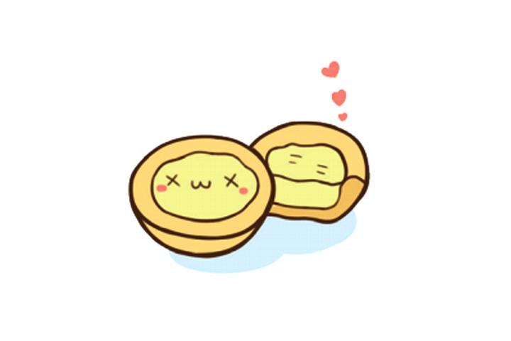 如何画美味蛋挞